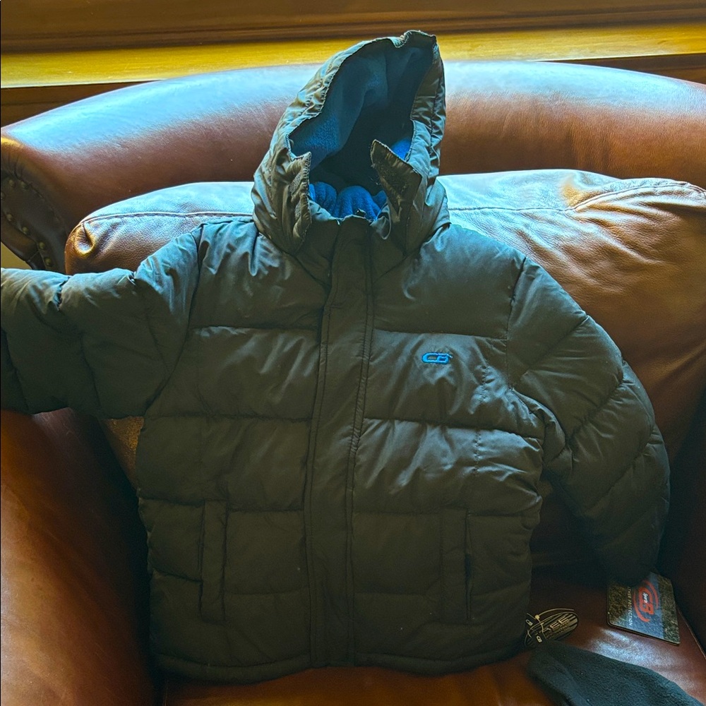 Kids Black Puffer Jacket